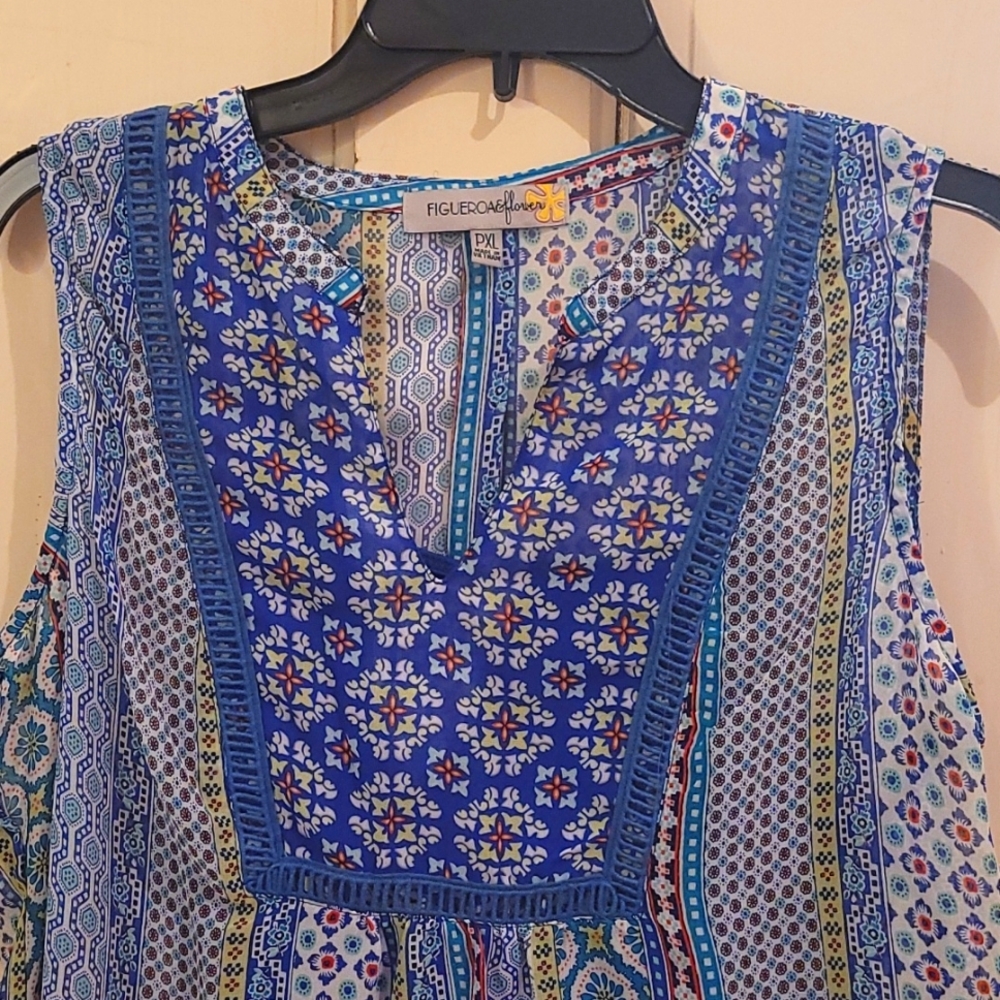 Blue tank top PXL